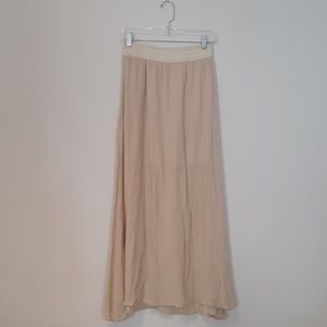 Active USA cream maxi skirt